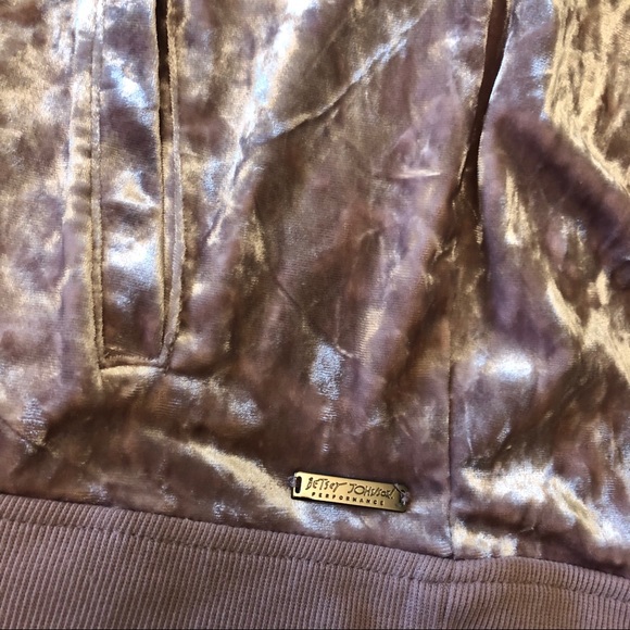 Betsy Johnson Velvet Funnel Neck Pullover - Picture 7 of 9